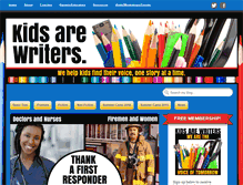 Tablet Screenshot of kidsarewriters.com